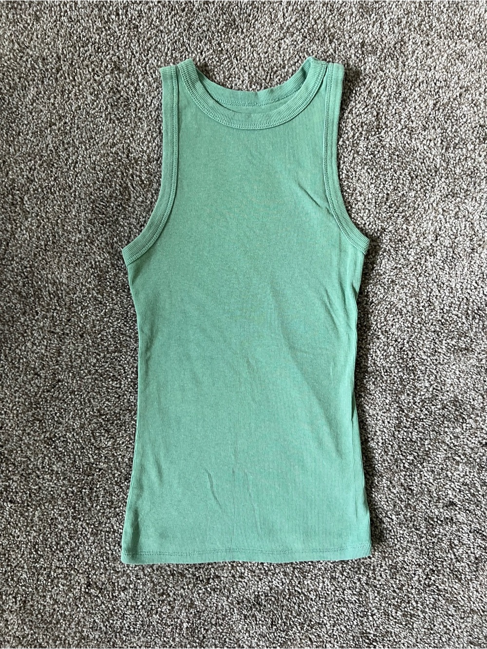 a new day Mint Green Ribbed Tank Top